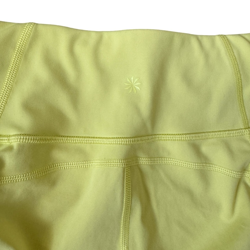 Athleta Contender Mesh Capri Yellow Small - Picture 6 of 11